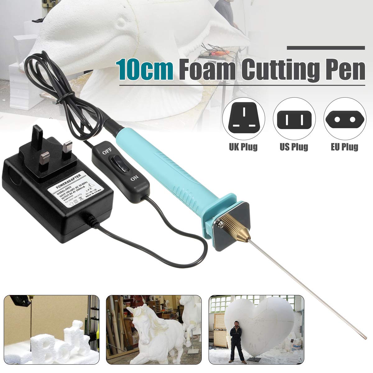 Foam Cutter, GOCHANGE 100240V/15W 10CM Electric Foam Cutting Machine