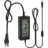 Power Supply 12V 5A,AC 100-240V to DC12V 60W Converter Adapter Driver Transformer with 5.5mm x 2.5mm Jack, US Plug for Led Strips,LCD Monitors,CCTV Camera