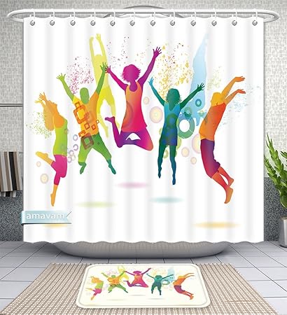 Amazon Com Unique Custom Bathroom 2 Piece Set Young People On The