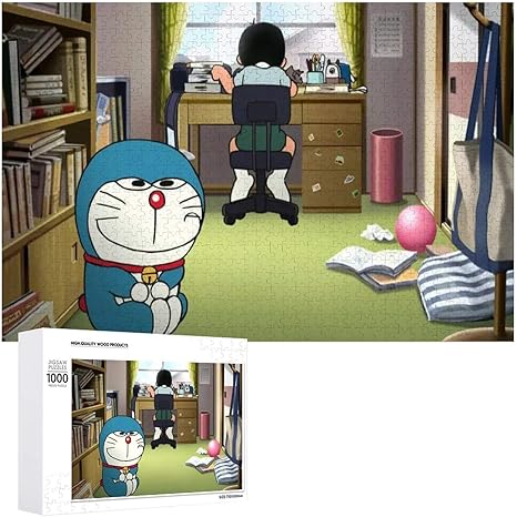 Amazon Co Jp ドラえもん 木製のパズル 漫画のパズル 子供向けの娯楽パズル ゲームのパズル 贈り物 プチギフト ジグソーパズル 1000ピース フレーム 75 50 Cm ホーム キッチン