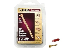GRK Fasteners 96080 R4#8 x 1-1/4" Screws 110CT