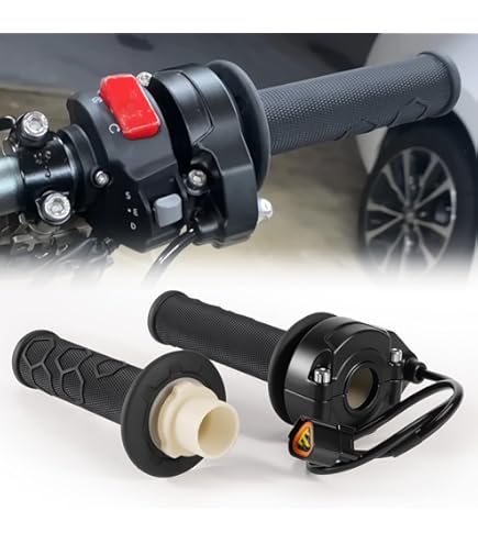 Motorfiets Gasklepgreep Voor Sur Ron Light Bee X/S – Aluminium Binnenwerk, Carbon Look, Snelle Twist, Zwart, Directe Vervanging