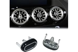 Y-QIPED Turbine Air Conditioning Vent Blade Knob Front LED Replacement for Mercedes-Benz A GLA GLB A200L W177 W247 (1pcs Black)