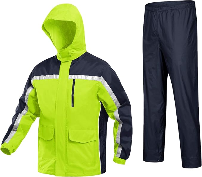 Amazon Tacvasen レインウェア アウトドア レインスーツ 上下セット レインコート 防水 雨具 バイク 通気メッシュ 梅雨 台風対策 男女兼用 レインスーツ 上下セット 通販