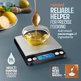PORTENTUM Digital Kitchen Scale 500g/0.01g Stainless Steel view 3