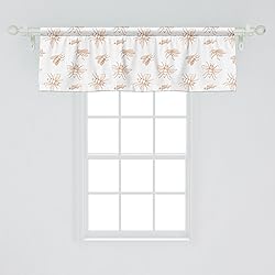 Ambesonne Queen Bee Window Valance, Outline