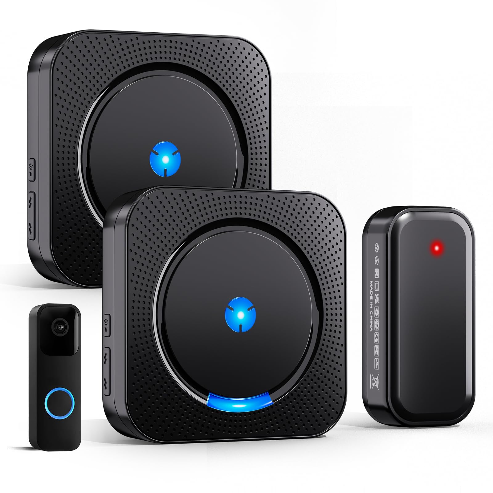 Photo 1 of BESIMLIVE Wireless Doorbell Chime Video Doorbell Extender - Compatible with Blink Video Doorbell, Easy Setup, Loud Alarm (1 Video Doorbell Extender 2 Receivers ?