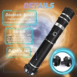 Beyondtrade 12 Colors Lightsabers Toy 2 in 1