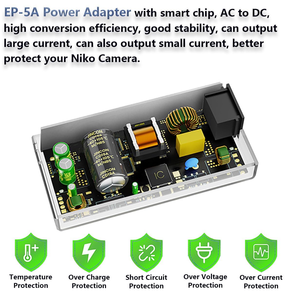 EP-5A Power Supply Connector EH-5a AC Adapter EN-EL14a Dummy-Battery Kit for Nikon D3100 D3200 D3300 D3400 D3500 D5100 D5200 D5300 D5500 D5600 DF P7100 P7000 P7700 P7800 Cameras