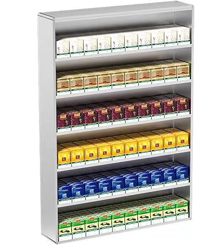 Amazon.com: Cigarette Display Cabinet, Wall Mounted Cigarette Rack 5/10  Pack Of Cigarettes Smooth Rounded Corners Do Not Harm Hands for Market  Store Supermarket Retail ( Color : Black , Size : 62.5x15x90cm ) : Health &  Household
