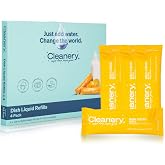 Cleanery Dish Soap Powder Concentrate Powder Refills 4 Pack, Makes 16 fl oz Each, Fresh Citrus