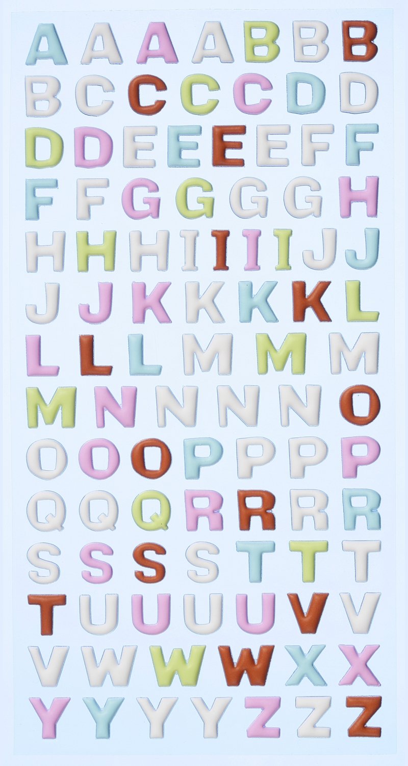 Creapop Softy-Sticker Clown-Buchstaben – Weiche, Erhabene Sticker Zum Verzieren Von Karten & Scrapbooking