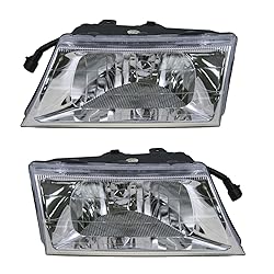 TRQ Driver & Passenger Side Headlight Assembly Set