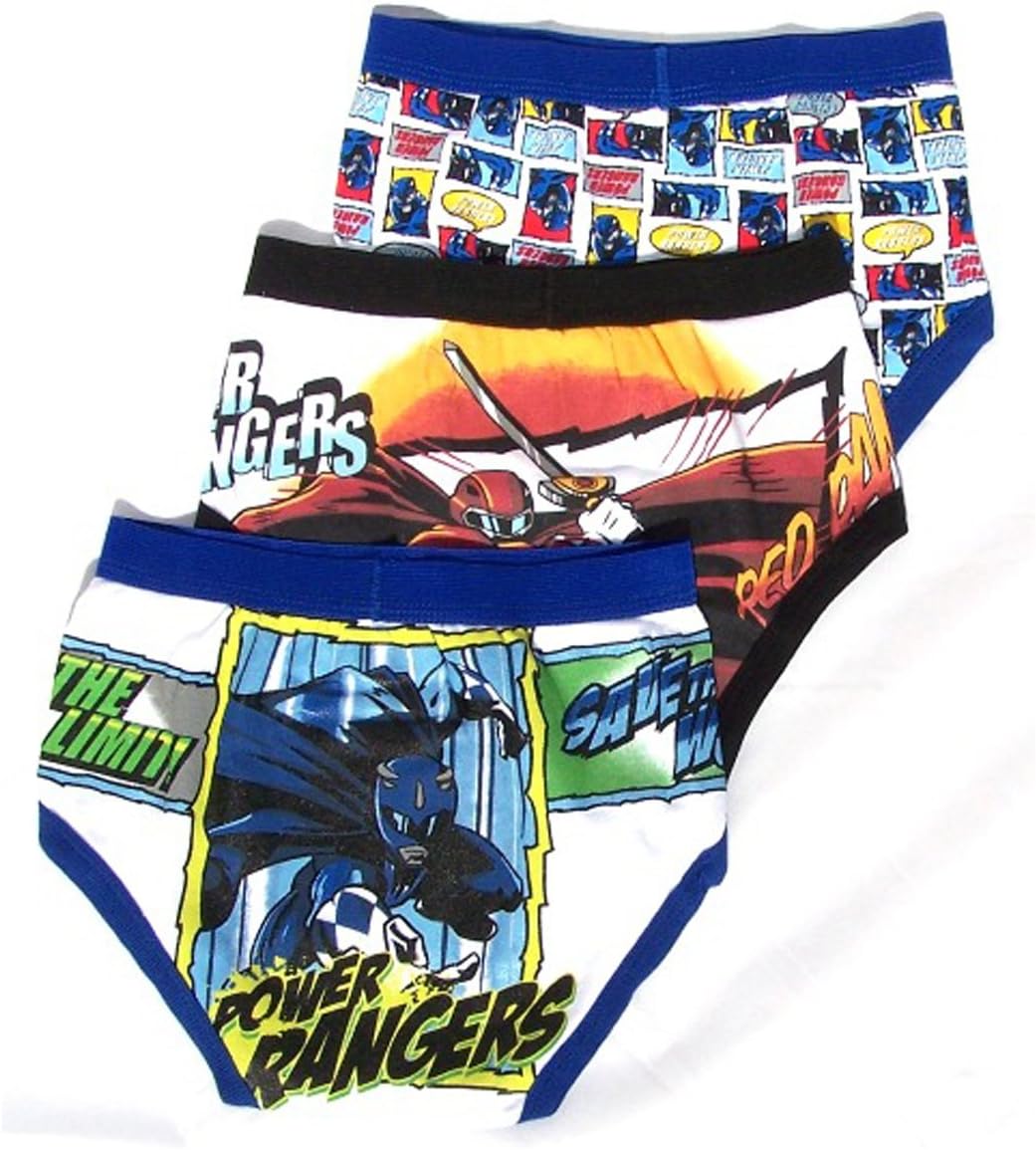 Power Rangers Jungle Fury Boy's Briefs 3 Pair-3 Designs Size: 8