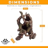 Mascot Pets Tree Root Drift Wood Cave Fish Tank Ornament 20cm view 2