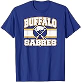 Buffalo Sabres Stripe Royal Blue Officially Licensed T-Shirt