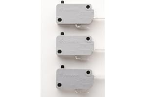 TUAIC KW3A Microwave Oven Door Switch 16A 125V/250V Door Interloc (2 Normally Open and 1 Normally Close)