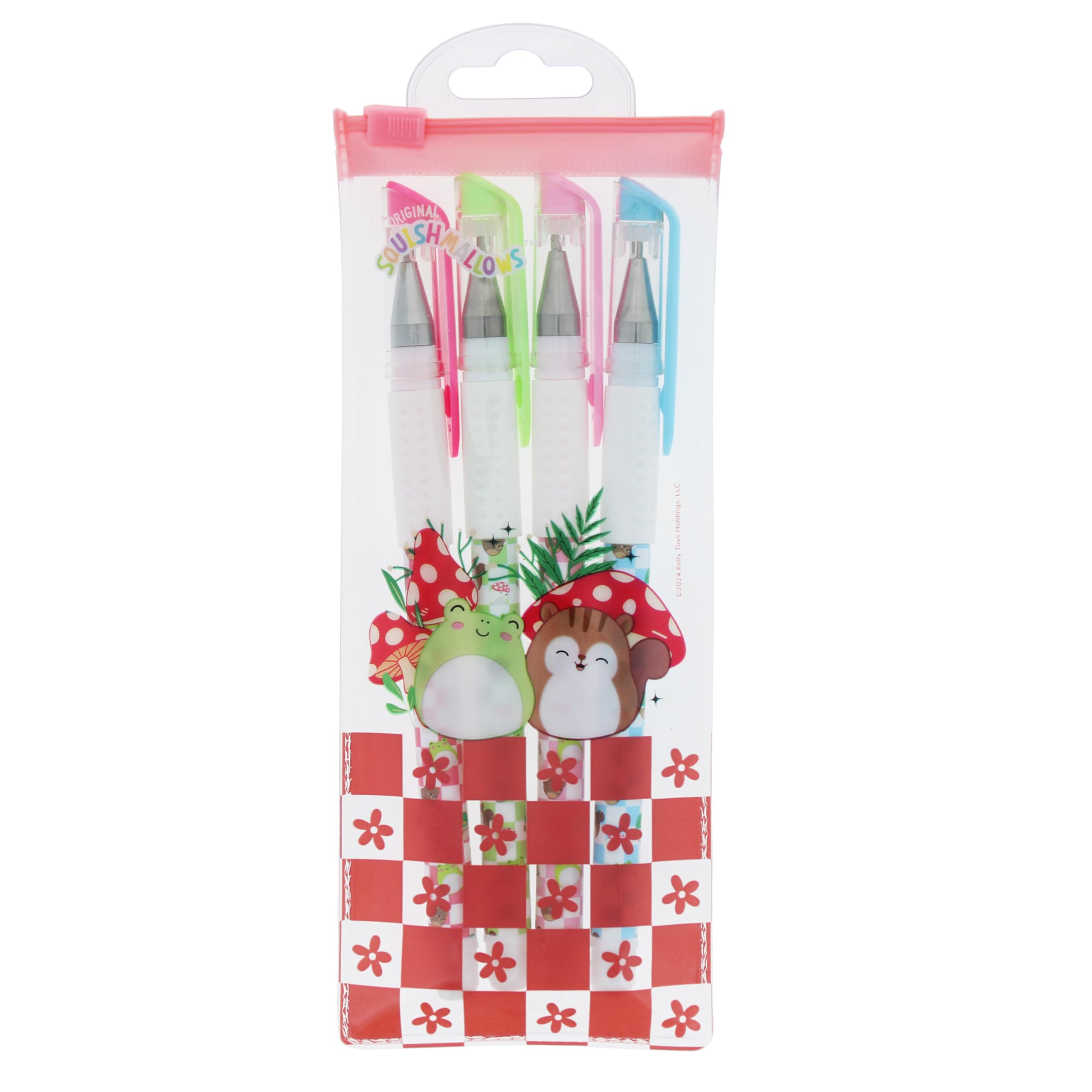 Squishmallows Gel Pen Set | Cute Kawaii Writing Pens for Kids & Teens | School Supplies & Gifts | Colourful Stationery Set