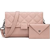 Wrangler 2 Pcs Flap Crossbody Bags for Women Detachable Dual-compaument Wallet Set