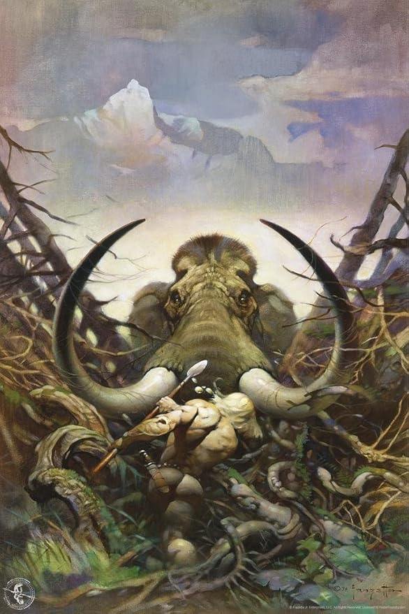 The Mammoth by Frank Frazetta Cool Wall Decor Art Print