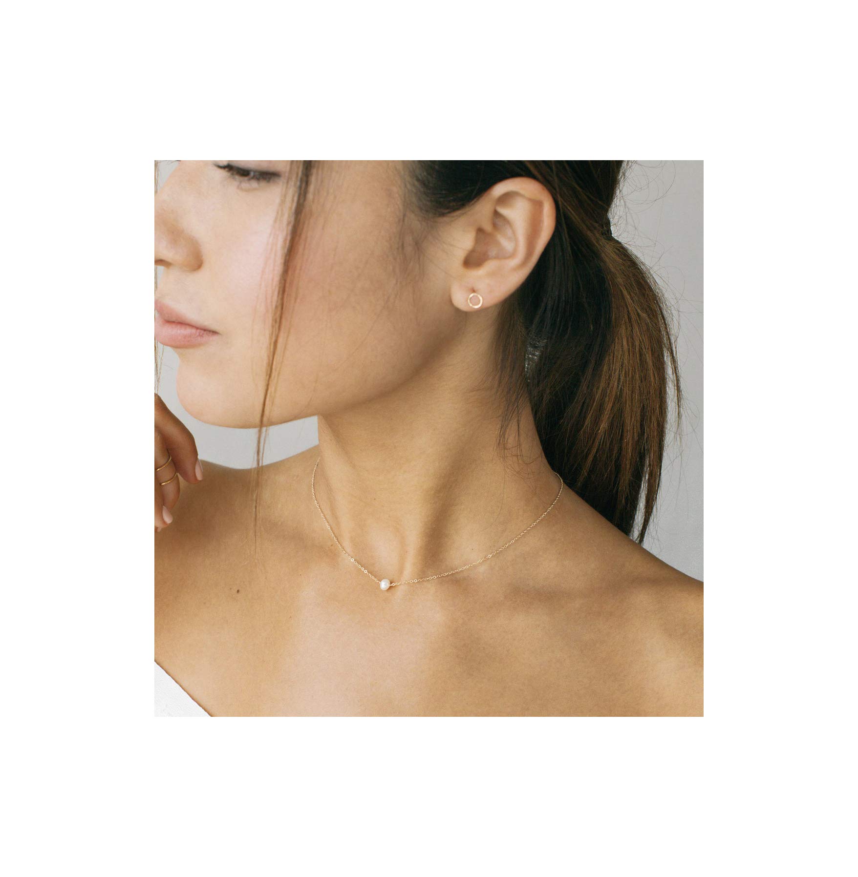 Dainty Star Choker Necklace Moon 