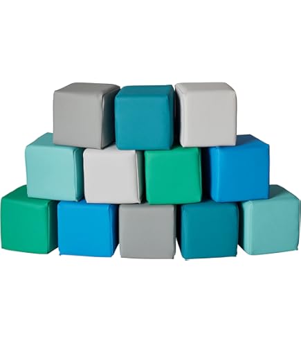 Toddler Toys Wonder Space Plush Foam Blocks Nursery Building - Main Image