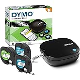 DYMO LetraTag 200B Bluetooth Compact Label Maker, Value Pack, Wireless Connection to iOS and Android, Includes 3 Assorted Label Tapes