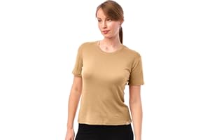 Merino.tech Merino Wool Shirt Women - 100% Merino Wool Base Layer Women Short Sleeve Tee