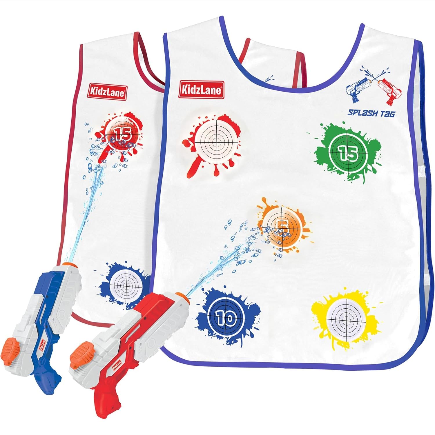 Photo 1 of Kidzlane Water Guns & Water Activated Vests | Fun Water Toy for Kids Outside | Backyard or Outdoor Water Game | Summer Activity Toys for Kids Boys & Girls | Ages 3-8 Years Old