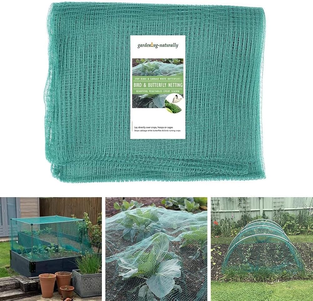 Gardening Naturally Anti Butterfly Netting 2m x 5m HDPE UV Green