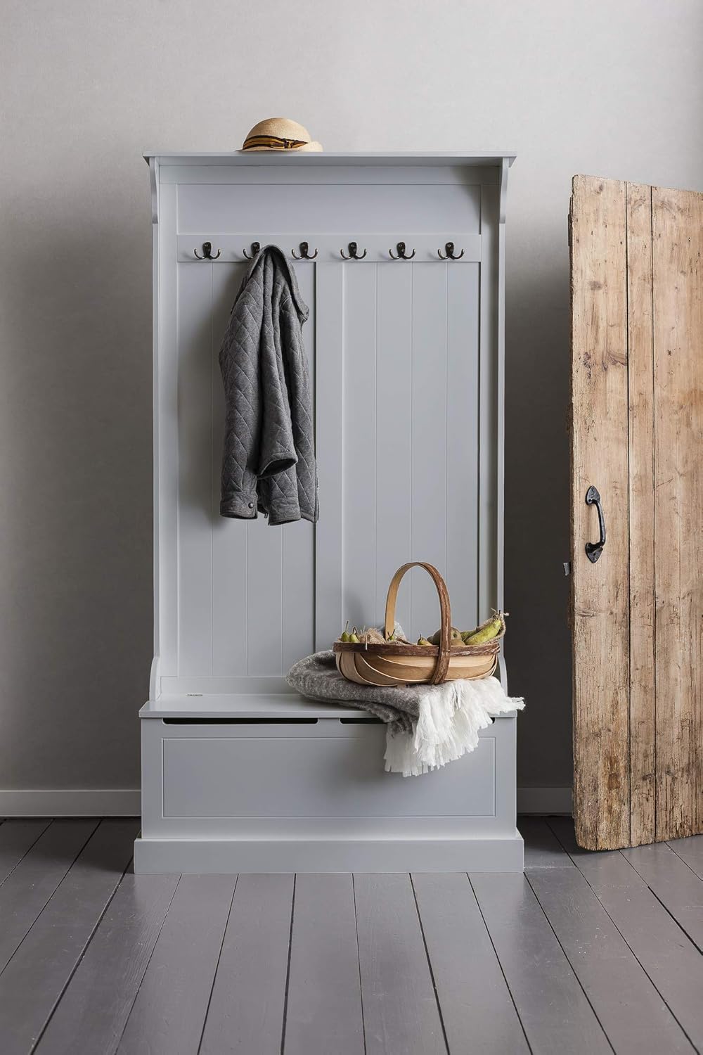 Mueble recibidor banco perchero | Percheros de pared, percheros de pie...