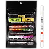 Phoenix Systems 8006-B Double-Ended Brake Fluid + Coolant Test Strips (15 foil wrapped test strips), 1 Pack
