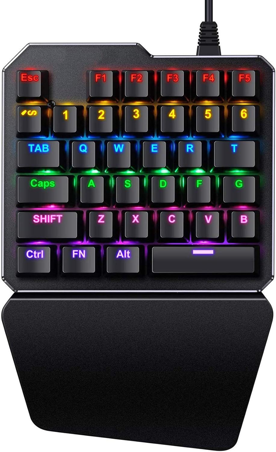 One Handed Gaming Clavier Mécanique à Une Main Clavier Jeu de Main Artefact Main Gauche Jeu