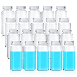 Hoolerry 20 Pcs Plastic Sample Bottles Laboratory