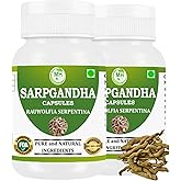 Morsan Healthcare Sarpgandha (Rauwolfia Serpentina) Capsules – Pack of 2 x 60 Veg Capsules | 500 mg Herbal Extract | Natural Ayurvedic Supplement for Daily Wellness