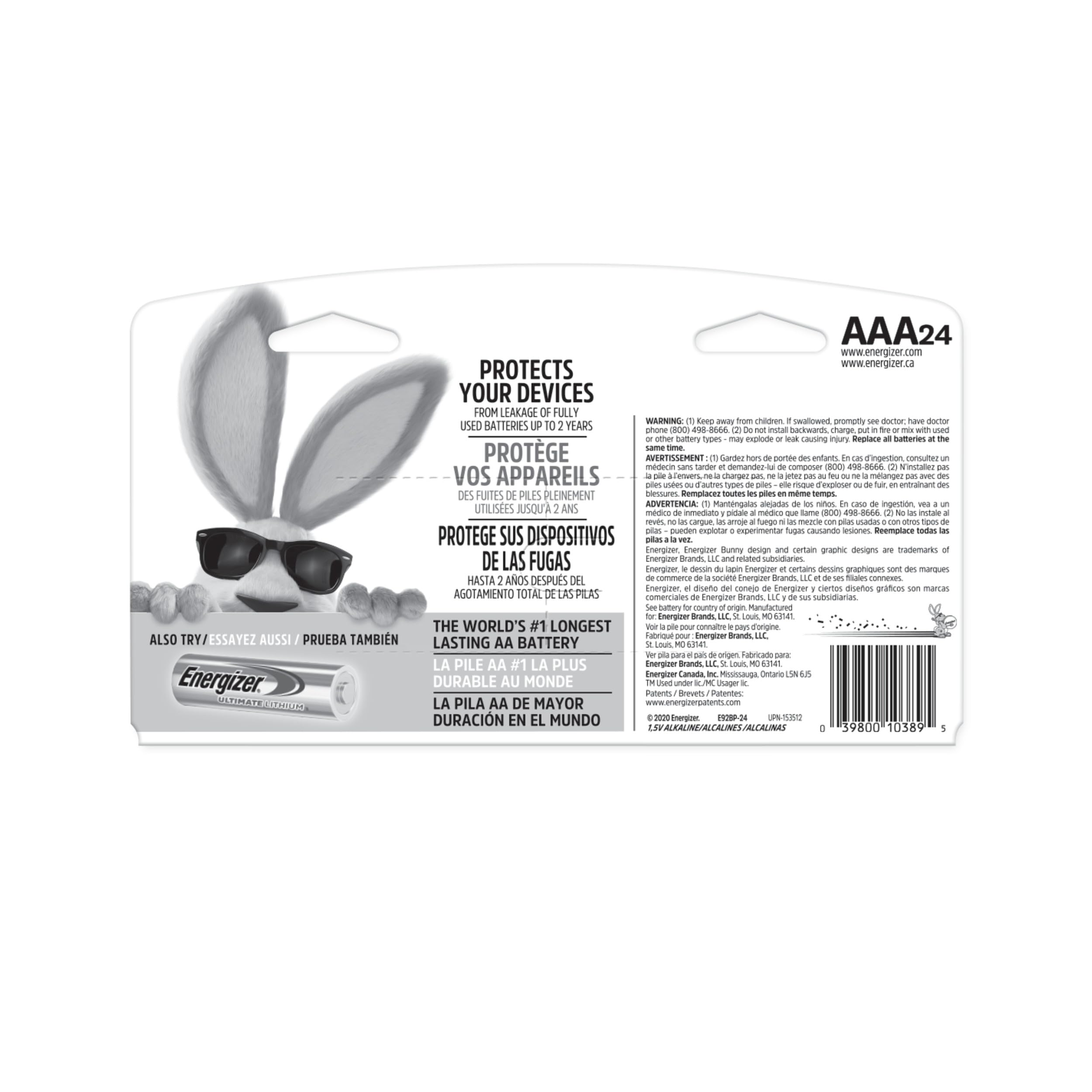 Energizer MAX AAA Batteries (24 Pack), Triple A Alkaline Batteries