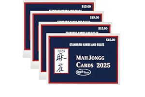 HONOLAYA mahjong 2025 Cards Official Revision- Large Size - 4Pcs