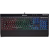 Corsair K55 RGB - Teclado Gaming (retroiluminación multicolor RGB, QWERTY), negro [España]
