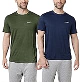 Eddie Bauer Men’s Motion Tee T Shirts, 2 Pack Gifts for Him Mens Crew Neck Tshirts Shirts Half Sleeve Tshirt Men, Tee Shirts