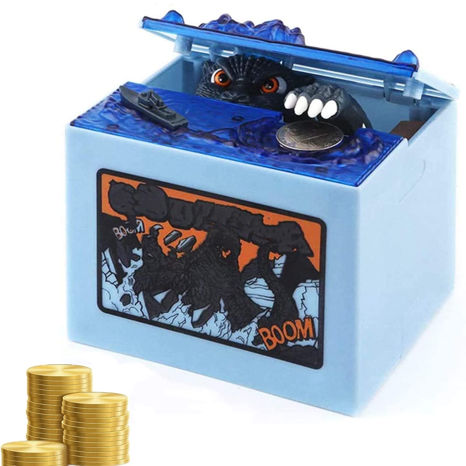 Piggy Bank, Stealing Coin Money Box, Piggy Banks For Kids, Money Box For Kids, Fall Proof Unique, Children'S Lovely Toysbirthday Gifts