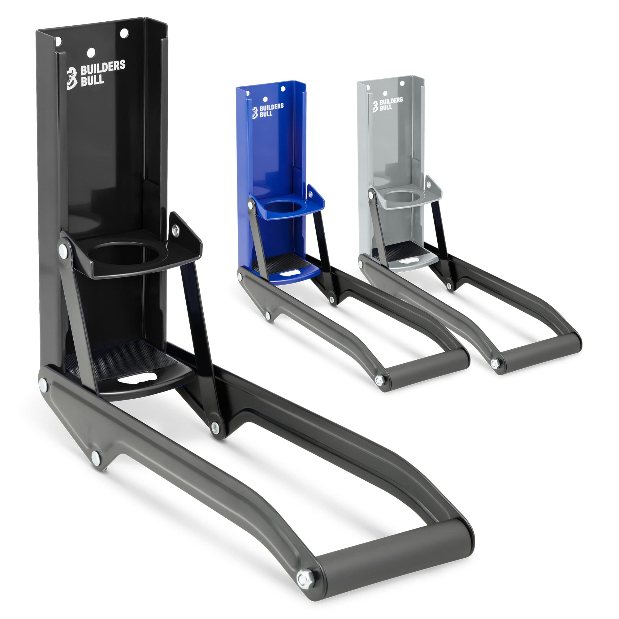 Builders Bull Can Crushers - 2-in-1 Can Crusher, Bottle Crusher - Bend-Resistant, Heavy Duty Can Crusher with Bottle Opener - Tin Can Crusher, Plastic Bottle Crusher for Recycling - BLACK