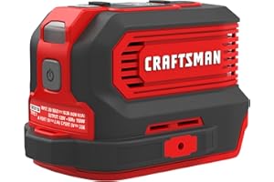 CRAFTSMAN V20 Charger, Power Inverter, Charging Ports for Type-C, Type-A, and AC, 150 Watts, Bare Tool Only (CMCB1150B)