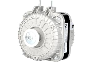 SXMPRAIL YZF10-20 Fan Motor AC 120V 10/55W 0.8A 60Hz 1550rpm Condenser Shaded Pole Motor for Atosa Avantco Refrigeration Equipment Freezer Radiator Evaporator, Small Ventilation Equipment 5-Year Replacement