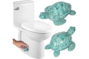 YLOVAN Turtle Toilet Bolt Covers Decorative Toilet Knob Covers for Bottom of Toilet, Toilet Screw Cover Caps Sea Turtle Toilet Bolt Caps Coastal Decor Home Beach House Decor Bathroom, Easy to Install 2pcs