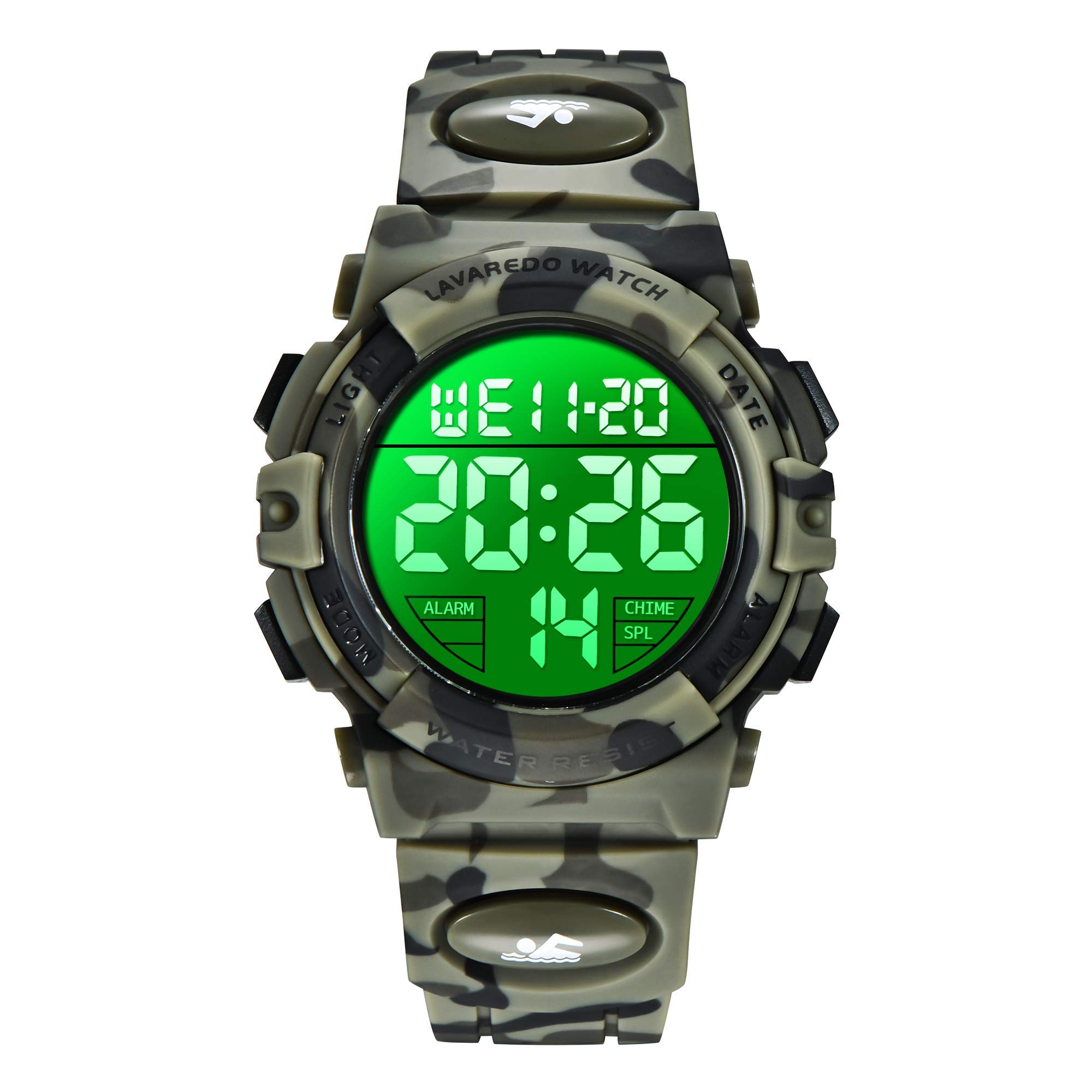 BEN NEVIS Kids Watch,Boys Watch for 6-15 Year Old Boys,Digital Sport Outdoor Multifunctional Chronograph LED 50 M Waterproof Alarm Calendar Watch for Children with Silicone Band