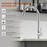 Grifema G4008 Kitchen Sink Tap Single Lever 360° Chrome Finish view 4