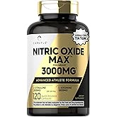Carlyle Nitric Oxide Supplement 3000mg | 120 Capsules | with L-Arginine &amp; L-Citrulline | For Men &amp; Women | Pre &amp; Post Workout | Non-GMO, Gluten Free