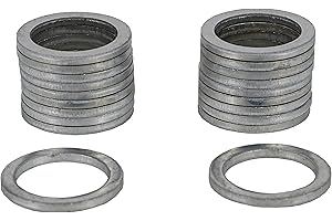 Dsnaduo 20PCS Aluminum M18 Transmission Fluid Transfer Case Oil Drain Plug Crush Washer Seal Fits for Toyota Prius Corolla Ta