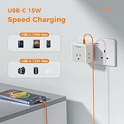 TESSAN Universal Travel Adapter Kit, International