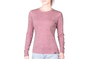 MERIWOOL Womens Base Layer 100% Merino Wool Midweight Long Sleeve Thermal Shirt
